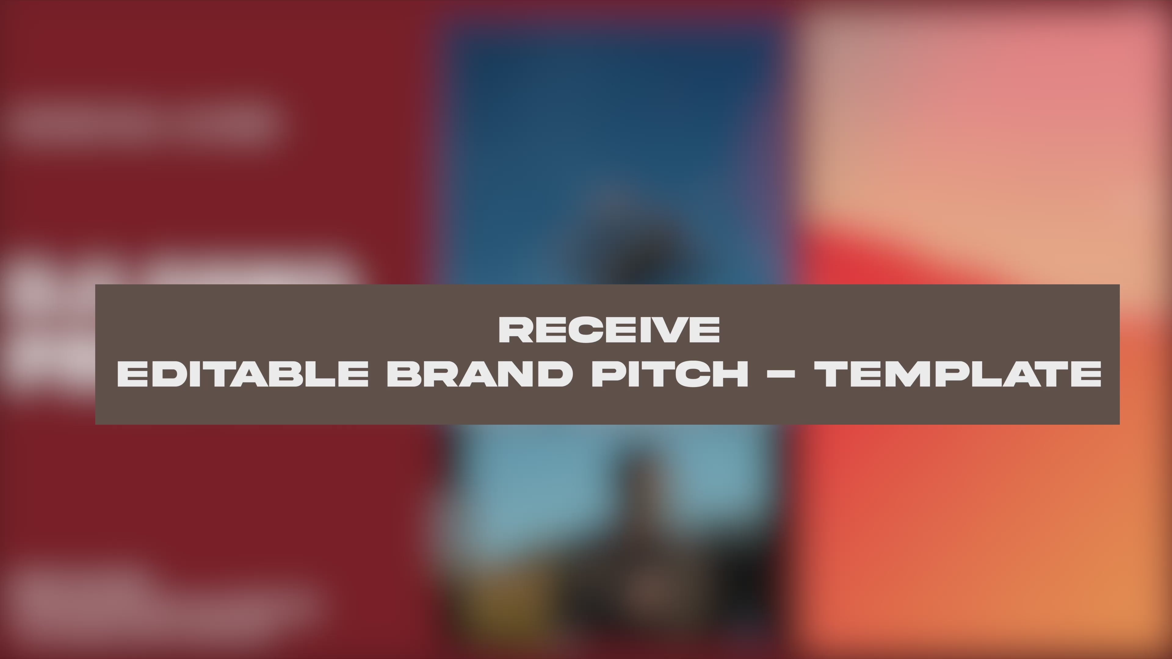PITCH DECK - Template