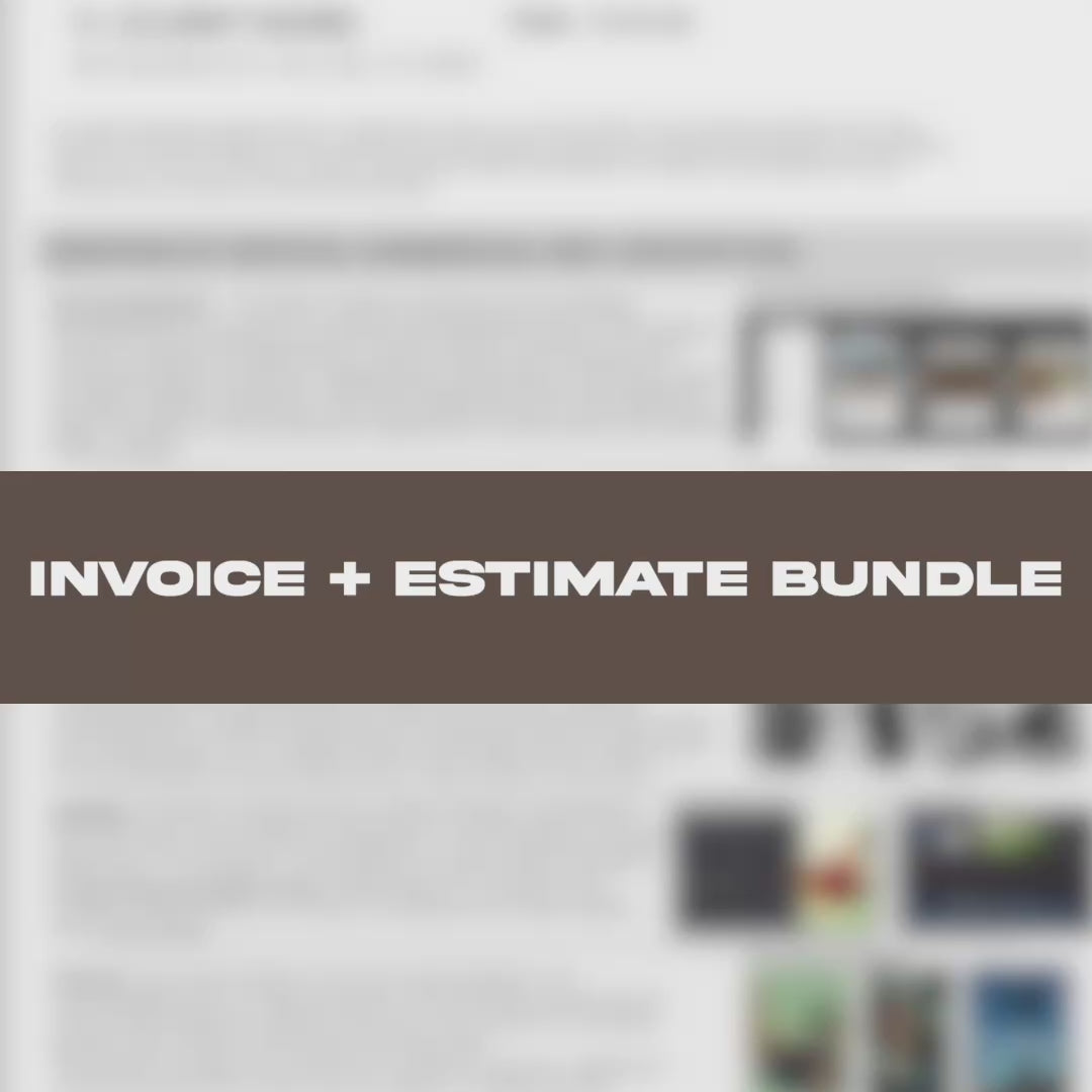 Invoice + Estimate Bundle